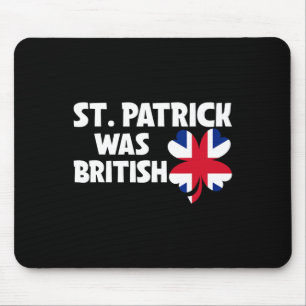 St. Patrick war britische Flagge Patriotischer St. Mousepad