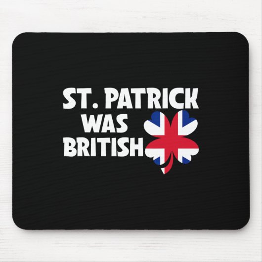 St. Patrick war britische Flagge Patriotischer St. Mousepad (Vorne)