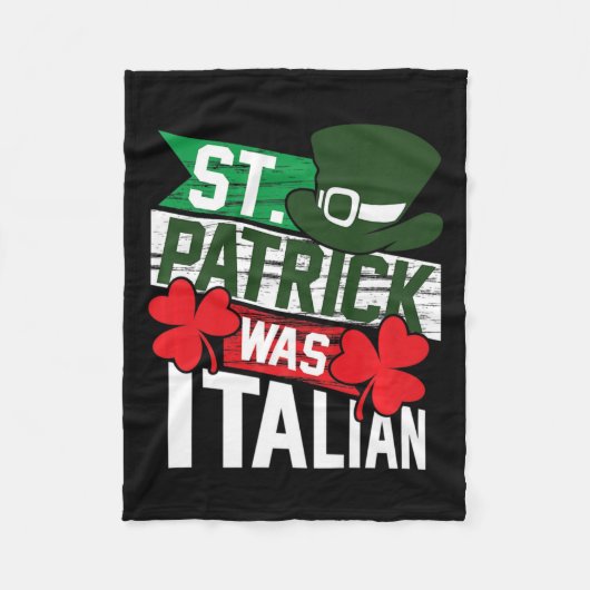St. Patrick war der italienische Fun St. Patrick's Fleecedecke (Vorderseite)