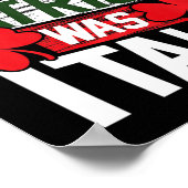 St. Patrick war der italienische Fun St. Patrick's Poster (Ecke)