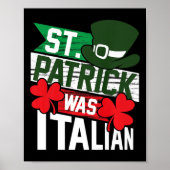 St. Patrick war der italienische Fun St. Patrick's Poster (Vorne)