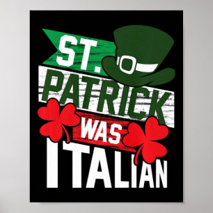 St. Patrick war der italienische Fun St. Patrick's Poster
