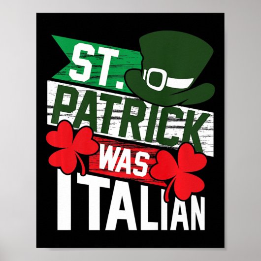 St. Patrick war der italienische Fun St. Patrick's Poster (Vorne)