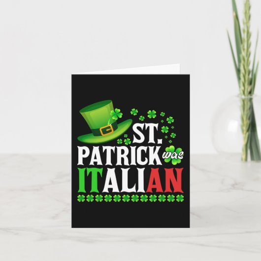 St Patrick war der italienische St Patrick's Day H Karte (Vorderseite)