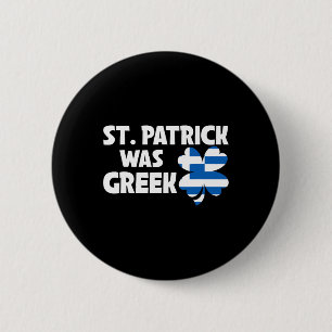 St Patrick war die griechische Flagge Patriotic St Button