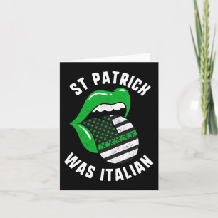 St Patrick war Italienisch Grüne Lippen Usa Flag S Karte