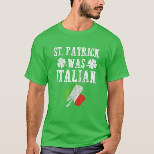 St. Patrick war italienischer St. Patrick's Day Fu T-Shirt (Vorderseite)