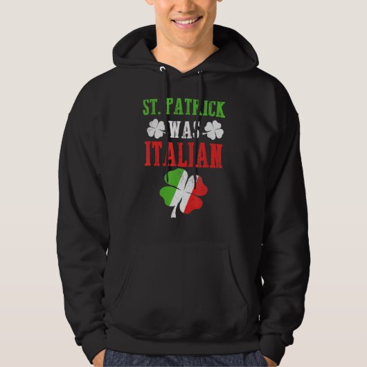 St Patrick war italienischer St Patrick's Day Funn Hoodie (Vorderseite)