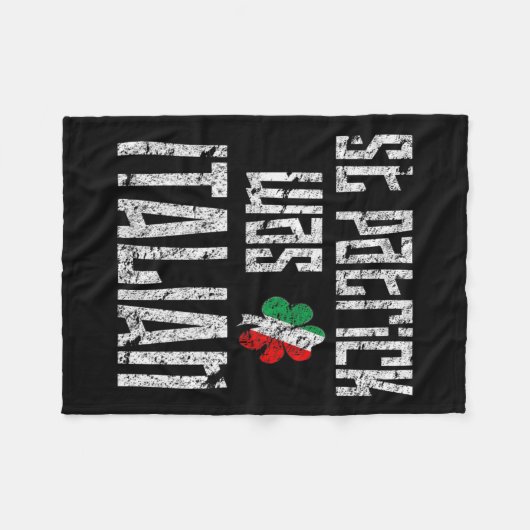 St. Patrick war italienischer St. Patricks Day in Fleecedecke (Vorderseite (Horizontal))