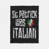 St. Patrick war italienischer St. Patricks Day in Fleecedecke (Vorderseite)