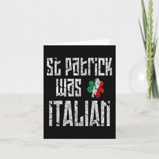 St. Patrick war italienischer St. Patricks Day in  Karte (Vorderseite)