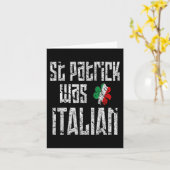 St. Patrick war italienischer St. Patricks Day in  Karte (Gelbe Blume)
