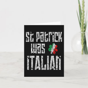 St. Patrick war italienischer St. Patricks Day in Karte