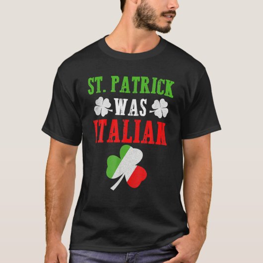 St Patrick war italienisches St Patrick's Day Funn T-Shirt (Vorderseite)
