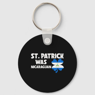 St. Patrick war nicaraguanische Flagge patriotisch Schlüsselanhänger