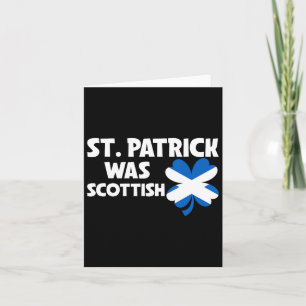 St Patrick war Scottish Flag Patriotic St Patricks Karte