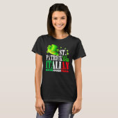 St Patrick Was Italian St Patrick's Day Hat Clover T-Shirt (Vorne ganz)