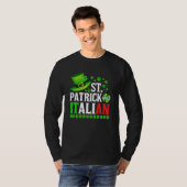 St Patrick Was Italian St Patrick's Day Hat Clover T-Shirt (Vorne ganz)