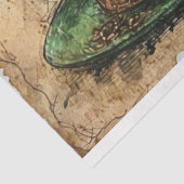 St Patrick Whimsical Coffee Green Tales Seidenpapier (Ausschnitt)