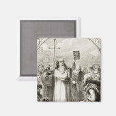 St. Patrick zeigt den Iren die Vier Magnet (Vorderseite/Rückseite)