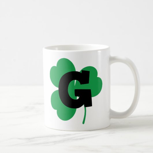 St- Patrickbuchstabeg-Alphabet Kaffeetasse (Rechts)