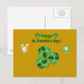 St Patrickd Day Postcard Postkarte (Vorne/Hinten)