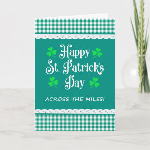 St Patrick's Across the Miles Kleeblatt Green Karo Karte