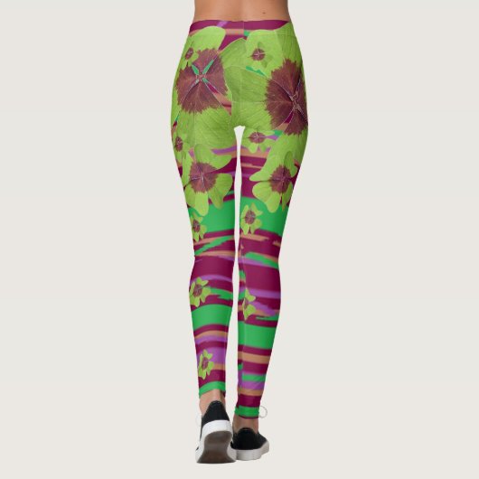 St. Patrick's - All Clover-Up Kleeblatt Leggings (Rückseite)