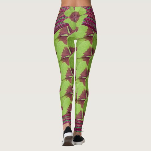 St. Patrick's - All Clover-Up Kleeblatt Leggings (Rückseite)