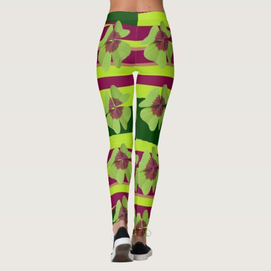 St. Patrick's - All Clover-Up Kleeblatt Leggings (Rückseite)