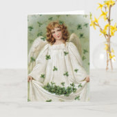 St. Patricks Angel bringt Ihnen viel Glück Karte (Gelbe Blume)