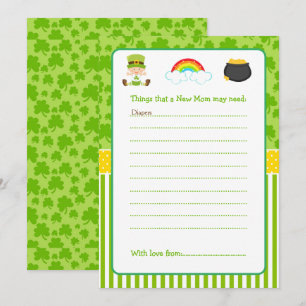 St Patricks Baby Boy Advice List Einladung