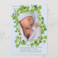 St. Patrick's Baby boy Foto Geburtserklärung