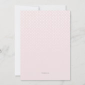 St. Patrick's Baby Girl Foto Geburtsankündigung Ankündigung (Rückseite)