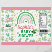 St Patrick's Baby Girl Shower Chip Bag Wrapper Flyer (Vorne)