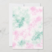 St Patricks Baby Shower Einladung (Rückseite)