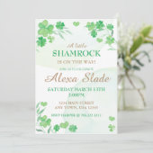 St. Patrick's Baby Shower Einladung (Stehend Vorderseite)
