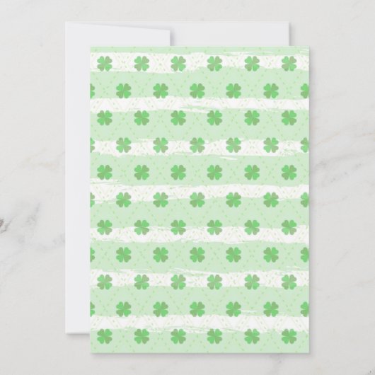 St. Patrick's Baby Shower Einladung (Rückseite)