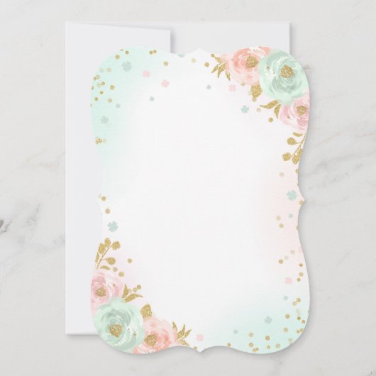 St. Patrick's Baby Shower Einladung irische Dusche (Rückseite)