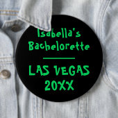 St Patricks Bachelorette in Vegas Neon Button (Beispiel)