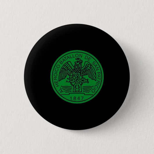 St Patricks Bataillon San Patricios Irisch Mexikan Button (Vorderseite)