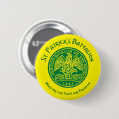 St Patricks Bataillon San Patricios Irisch Mexikan Button (Vorne & Hinten)