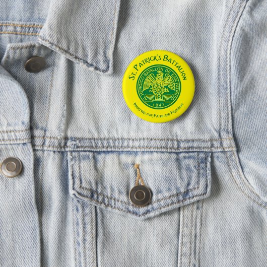 St Patricks Bataillon San Patricios Irisch Mexikan Button (Beispiel)