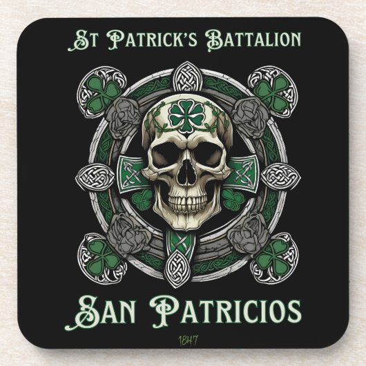 St. Patrick's Bataillon San Patricios Untersetzer (Vorderseite)