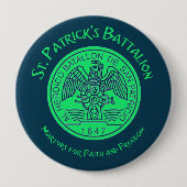 St. Patrick's Battalion San Patricios Katholik Button (Vorderseite)