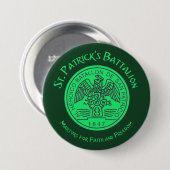 St. Patrick's Battalion San Patricios Katholik Button (Vorne & Hinten)