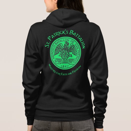 St. Patrick's Battalion San Patricios Katholik Hoodie (Rückseite)