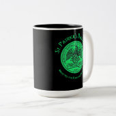 St. Patrick's Battalion San Patricios Katholik Zweifarbige Tasse (VorderseiteRechts)