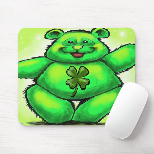 St. Patrick's Bear Mousepad (Mit Mouse)