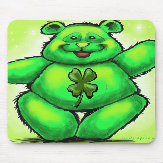 St. Patrick's Bear Mousepad (Vorne)
